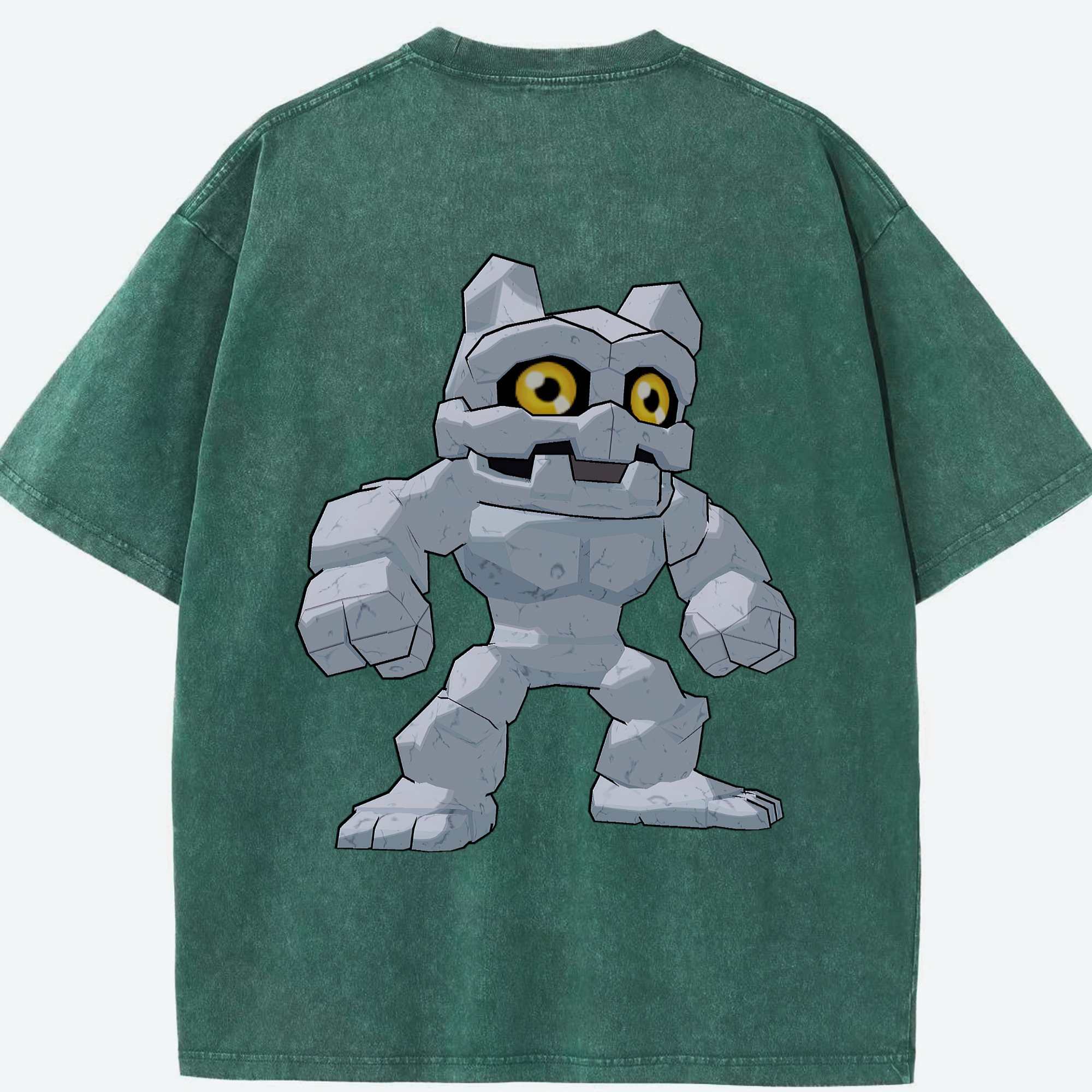 （画像用） Digimon デジタルモンスター/デジモン 綿100% ヴィンテージ風 半袖Tシャツ（背面プリント）